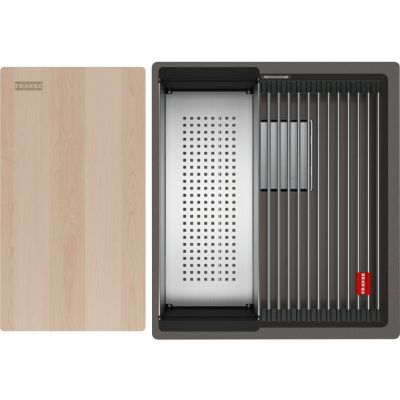 Franke Kanon KNG PRO 110-37 zlewozmywak granitowy 46x41 cm łupkowy szary 125.0749.649