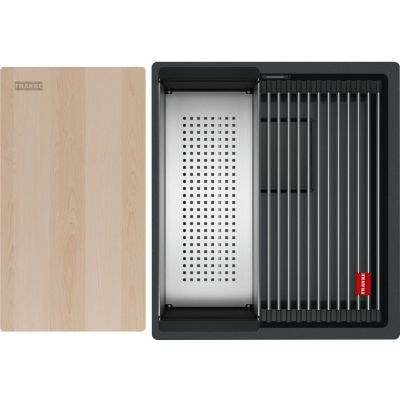 Franke Kanon KNG PRO 110-37 zlewozmywak granitowy 46x41 cm czarny mat 125.0749.652