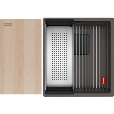 Franke Kanon KNG PRO 110-37 zlewozmywak granitowy 46x41 cm łupkowy szary 125.0749.653