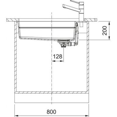 Franke Kanon KNG PRO 110-62 zlewozmywak granitowy 76x46 cm czarny mat 125.0749.671