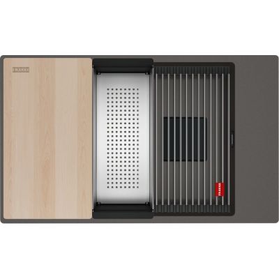 Franke Kanon KNG PRO 110-62 zlewozmywak granitowy 76x46 cm łupkowy szary 125.0749.673