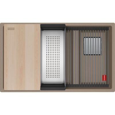 Franke Kanon KNG PRO 160-46-21 zlewozmywak granitowy 76x46 cm cappuccino 125.0749.677