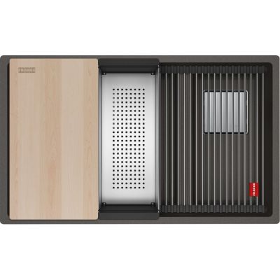 Franke Kanon KNG PRO 160-46-21 zlewozmywak granitowy 76x46 cm łupkowy szary 125.0749.679