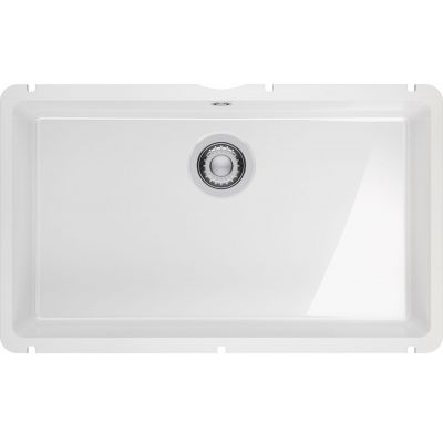 Franke KubusX zlewozmywak ceramiczny 70,5x40 cm biały połysk 126.0738.294