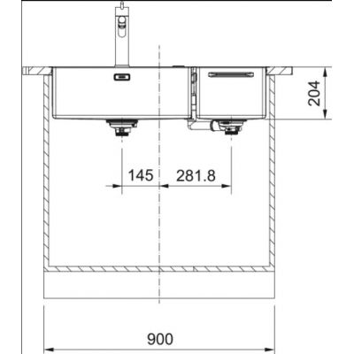 Franke Box zlewozmywak stalowy 86x51 cm stal szczotkowana 127.0557.960