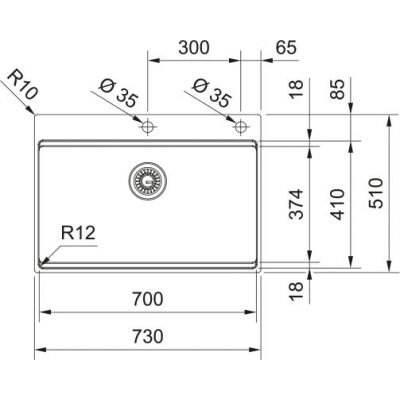Franke Box Pro BXX PRO 210-70 TL zlewozmywak stalowy 73x51 cm stal szlachetna 127.0749.857