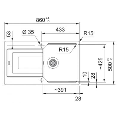 Franke Urban zlewozmywak granitowy 86x50 cm łupkowy szary 114.0716.365