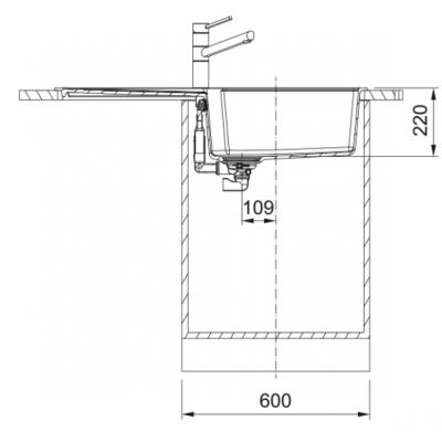 Franke Urban zlewozmywak granitowy 100x50 cm łupkowy szary 114.0716.366