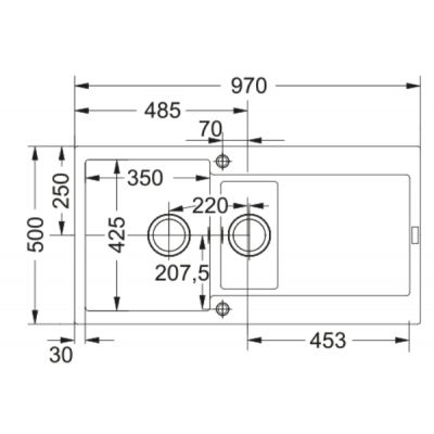 Franke Maris zlewozmywak granitowy 97x50 cm czarny 114.0693.531
