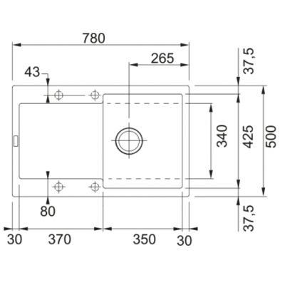 Franke Maris zlewozmywak granitowy 78x50 cm łupkowy szary 114.0716.343