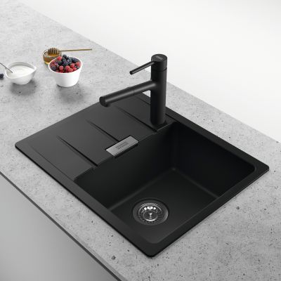 Franke Centro CNG 611-62 GSC zlewozmywak 62x50 cm Fragranite czarny mat 114.0687.313
