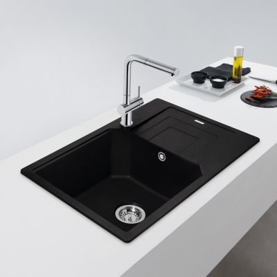 Franke Urban UBG 611-62 GSC zlewozmywak 62x50 cm Fragranite czarny mat 114.0687.268