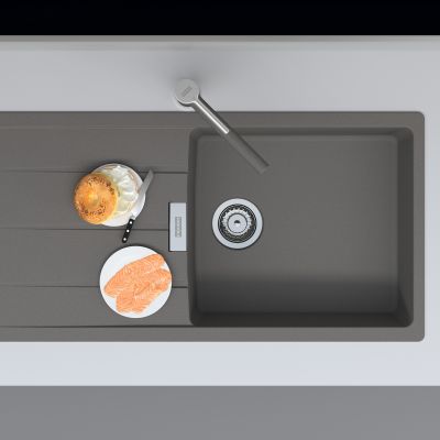Franke Centro CNG 611-100 XL GSC zlewozmywak 100x50 cm Fragranite kamienny szary 114.0687.334