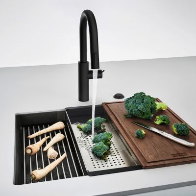 Franke Kanon KNG 110-52 zlewozmywak 56x46 cm Fragranite czarny mat 125.0721.150