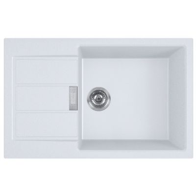 Franke Sirius 2.0 zlewozmywak Tectonite 78x50 cm biały 143.0618.580