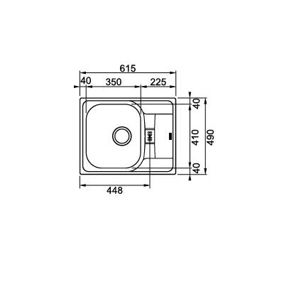 Franke Polar 614-60 zlewozmywak stal szlachetna 101.0251.300