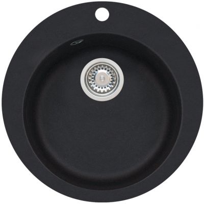 Genesis Boogie 10 zlewozmywak 50,5 cm okrągły granitowy czarny 9811091