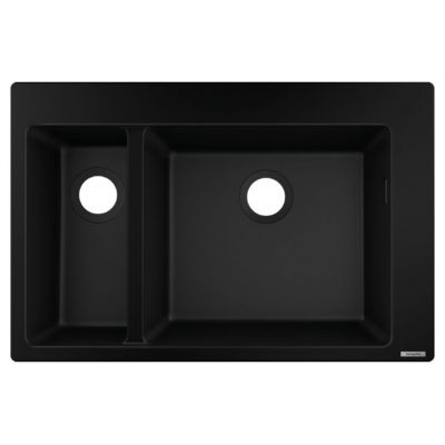 Hansgrohe S51 S510-F635 zlewozmywak 77x51 cm SilaTec grafitowa czerń 43315170