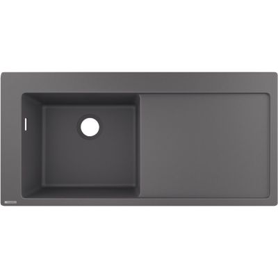 Hansgrohe S 51 zlewozmywak granitowy 105x41,5 cm szary kamień 43330290