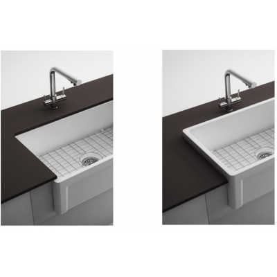 Isvea Ravenna zlewozmywak ceramiczny 76,2x46 cm biały 10RV81076