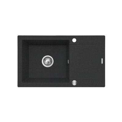 Pyramis Korfu zlewozmywak z baterią czarny 070060901SN