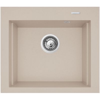 Pyramis Siros zlewozmywak granitowy 57x51,5 cm beżowy 070084801