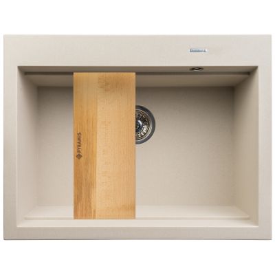 Pyramis Siros zlewozmywak granitowy 67x51,5 cm beżowy 070094101