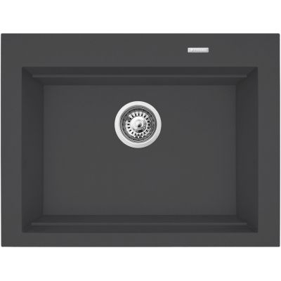 Pyramis Siros zlewozmywak granitowy 67x51,5 cm karbon 070094401