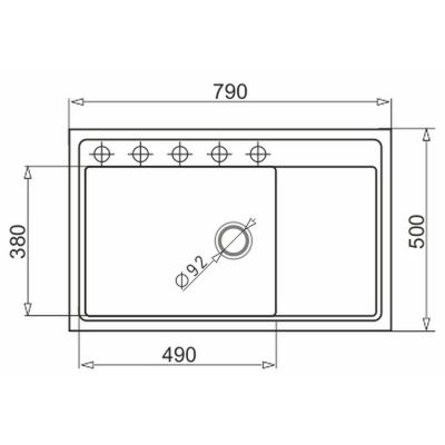 Pyramis Camea zlewozmywak z baterią czarny/czarny 070168501I