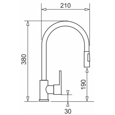 Pyramis Camea zlewozmywak z baterią czarny/czarny 070168501I