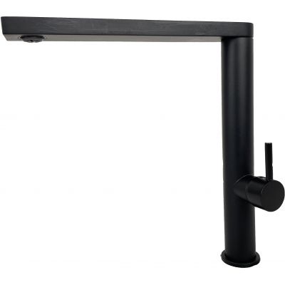 Pyramis Mido zlewozmywak 79x50 cm z baterią Trigono czarny/czarny 070176502BT