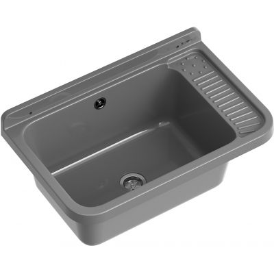 Pyramis Neo Plus umywalka ogrodowa 58,4x38 cm szara 070179801