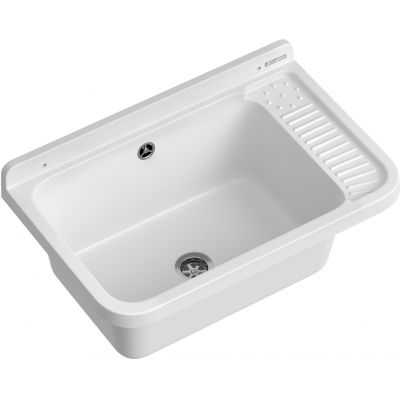 Pyramis Neo Plus umywalka ogrodowa 58,4x38 cm biała 070179901