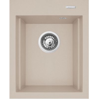 Pyramis Siros zlewozmywak granitowy 48x39 cm beżowy 070180212