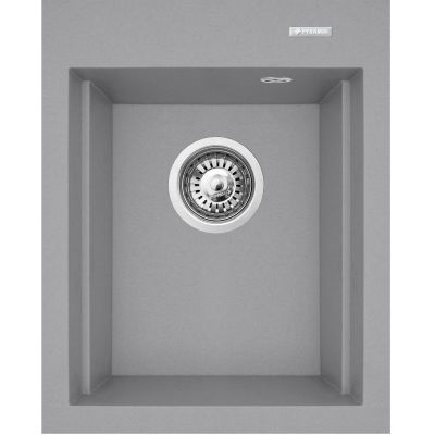 Pyramis Siros zlewozmywak granitowy 48x39 cm szary 070180412