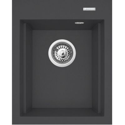 Pyramis Siros zlewozmywak granitowy 48x39 cm karbon 070180512