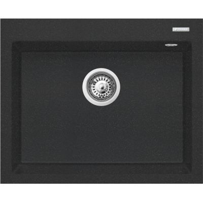 Pyramis Istros zlewozmywak granitowy 61x50 cm czarny 070186812