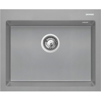 Pyramis Istros zlewozmywak granitowy 61x50 cm szary 070186912