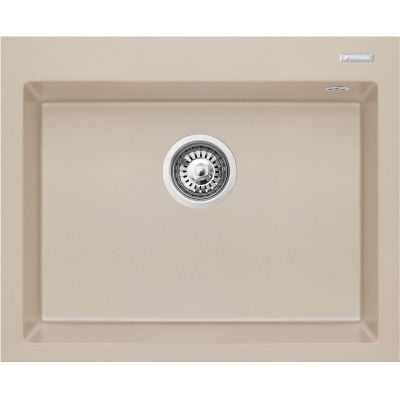 Pyramis Istros zlewozmywak granitowy 61x50 cm beżowy 070187012