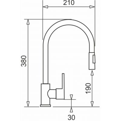 Pyramis Keros zlewozmywak granitowy z baterią 76x48 cm czarny 070247001BE