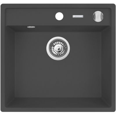 Pyramis Camea zlewozmywak granitowy 53x50 cm karbon 070058201