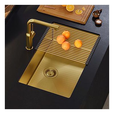 Quadron Anthony zlewozmywak stalowy z syfonem 74x44 cm grafit MF7444PVDBST1