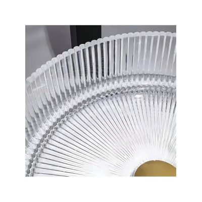 Rea Ingrid umywalka 36x36 cm okrągła nablatowa transparentna REA-U8522