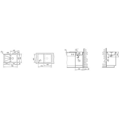 Teka Cara 45 B-TG zlewozmywak 79,5x50 cm piaskowy beż 40144424