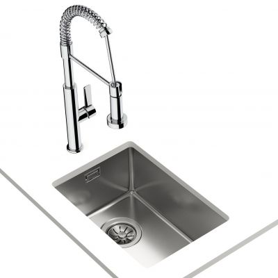 Teka Be Linea zlewozmywak stalowy z syfonem 49x44 cm 115000006