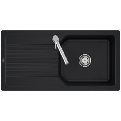 Villeroy & Boch Linara zlewozmywak ceramiczny 100x51 cm czarny 338601R7