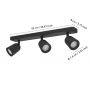 Eglo Camaldoli lampa podsufitowa 3x10 W czarna 901954 zdj.2
