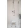 AWD Interior taboret prysznicowy dla niepełnosprawnych biały/aluminium AWD02331408