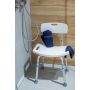 AWD Interior krzesło prysznicowe dla niepełnosprawnych biały/aluminium AWD02331599 zdj.2