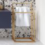 Baltica Design Claes II wieszak na ręczniki 60 cm stojący złoty zdj.3